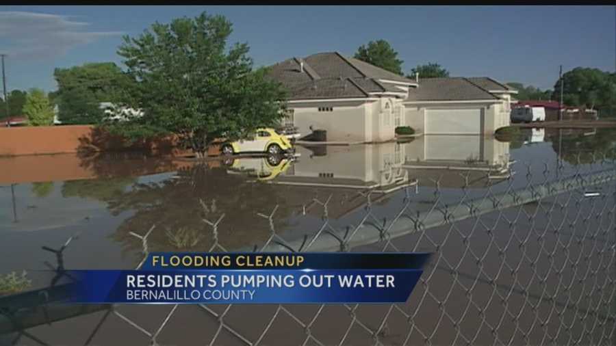 One South Valley man says crews pumped 40,000 gallons of water off his property Thursday.