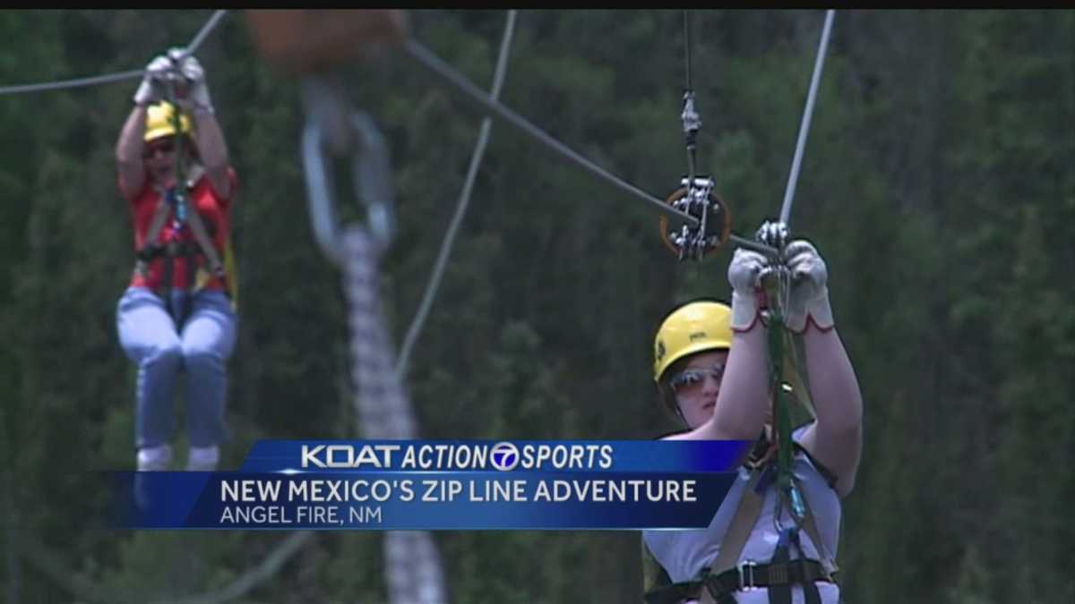 Watch Orlando ride the Angel Fire zip lines