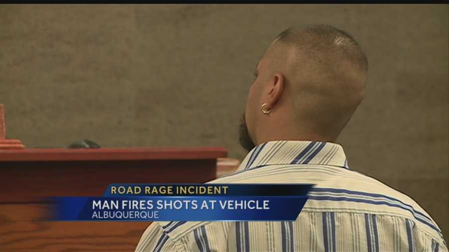 An Albuquerque man is accused of firing gunshots at a car filled with kids.
