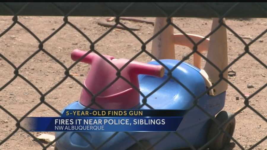 A loaded gun made its way into the hands of a 5-year-old Monday morning in a northwest Albuquerque home.