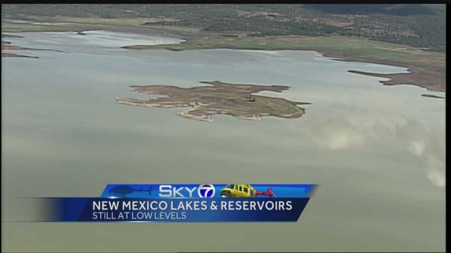 New Mexico has been slammed with rain in the first two weeks of July, but the state’s lakes and reservoirs are still starving.