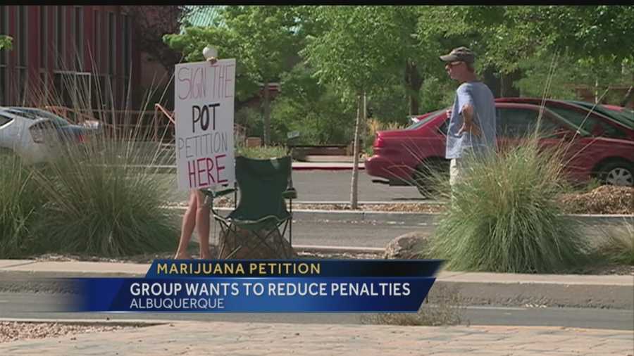 An Albuquerque group wants voters to decide if the city should reduce penalties for having pot, and they're working on a petition to get the issue on November's ballot.