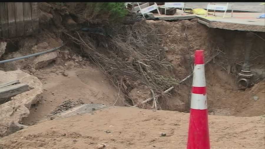 The city had checked on the water main before the break -- Angela reports.