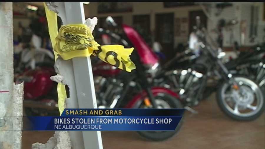 Thieves smashed through Bobby J's Yahama motorcycle shop overnight to steal three high-priced dirt bikes.