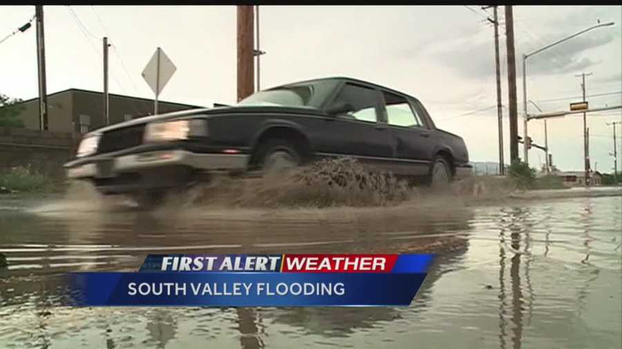 Major flooding in Albuquerque's South Valley caused some dangerous conditions Tuesday evening.