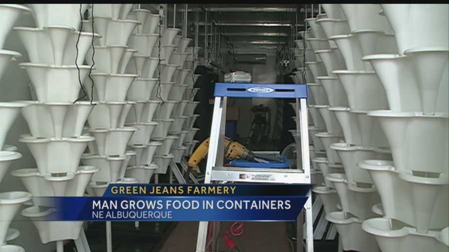An Albuquerque man takes sustainable living to the next level by using shipping containers for growing food