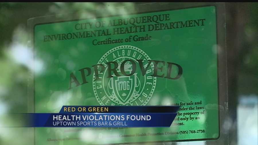 The health department issued a red sticker at a popular uptown sports hangout. See what happens when Shelly Ribando stops by the restaurant in this Red or Green report