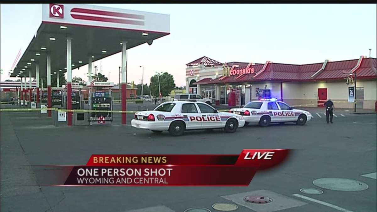 1 shot Monday morning at gas station McDonald's