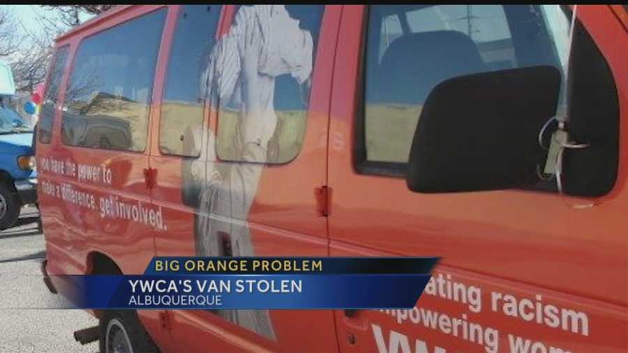 It's big, orange, and hard to miss but somehow a thief got away with the YWCA's only van.