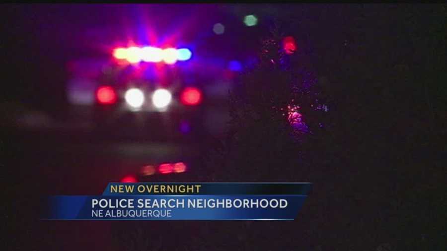 Police Search Neighborhood Overnight