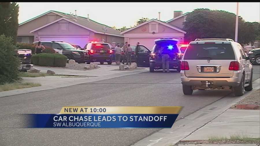 A high speed chase with a hummer ends with that vehicle and three people inside a home.