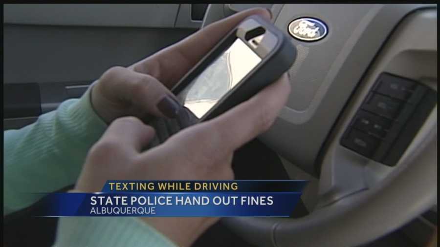 It's only been illegal across the state for two months now, but police are already ticketing plenty of drivers for texting behind the wheel.
