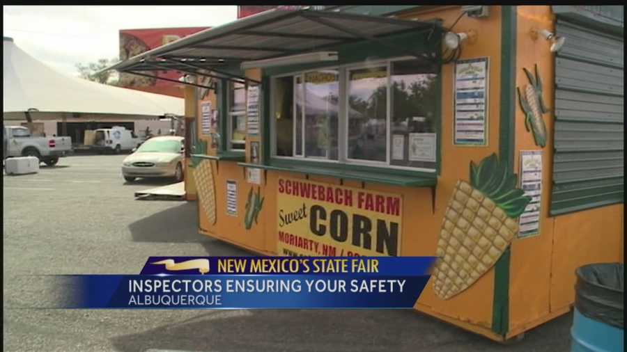 The countdown to the State Fair has begun, but before crowds pour into Expo New Mexico, inspectors have to check out the food, rides and more.