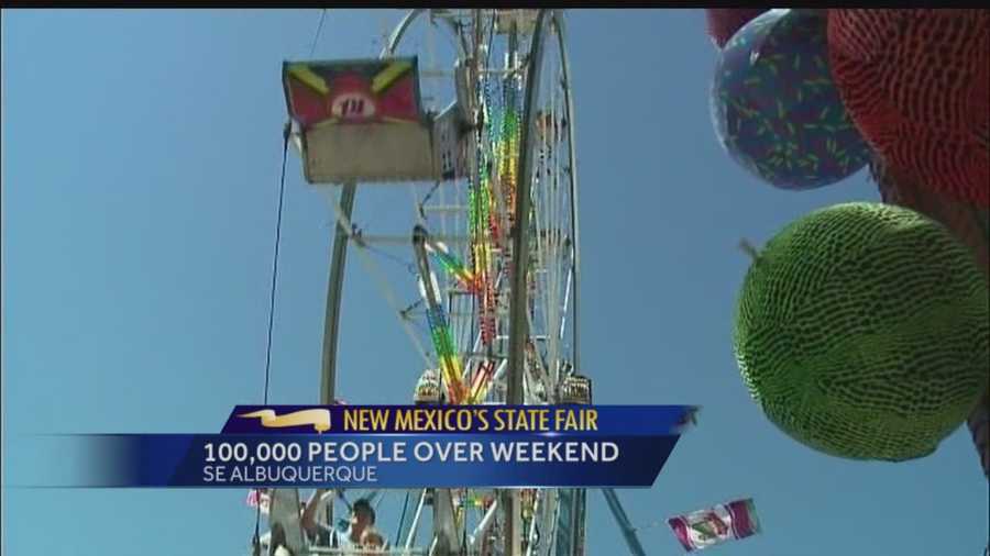 Officials estimate more than 100,000 people passed through the New Mexico State Fair’s gates this weekend.