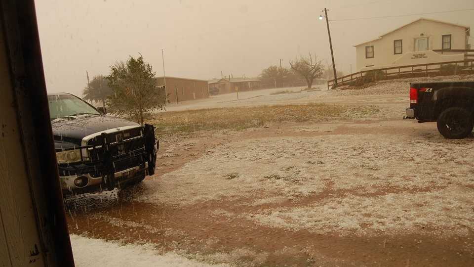 PHOTOS Hail slams Fort Sumner, NM