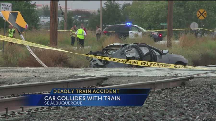 The Rail Runner Express was involved in a deadly crash with a car Friday morning near Second Street and Desert Road.