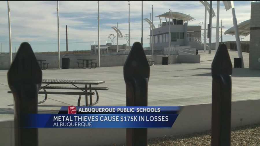 The Albuqerque School District is dealing with a recent string of metal thefts.