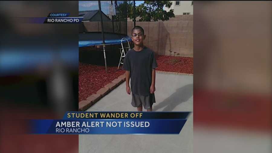 It was a tense couple of hours for one Rio Rancho family on Wednesday when their 9-year-old son wandered away from his elementary school, prompting a search.