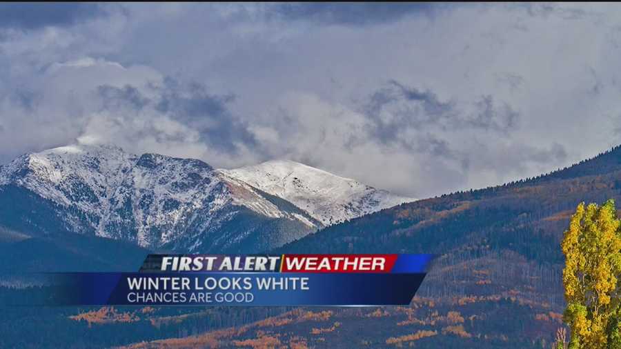 New Mexico’s northern mountains are already whitening and a new winter outlook forecast is calling for a flurry of flakes.