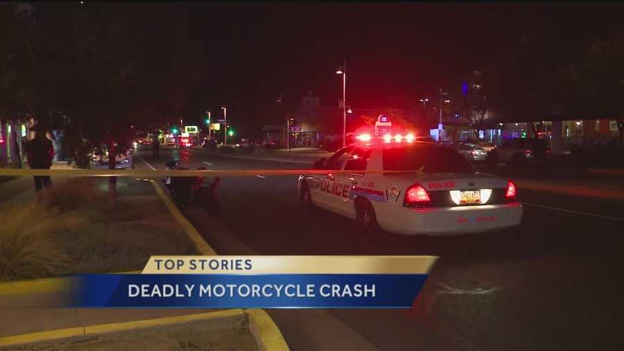 A motorcyclist was killed Thursday night in a crash in the Nob Hill area near Central Avenue and Carlisle Road.