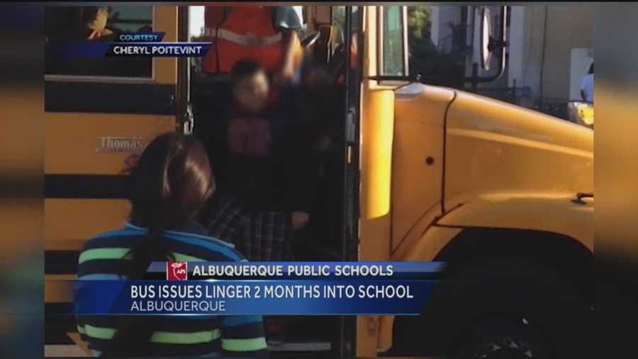 One parent says the school district marked her daughter absent because of all the bus problems.