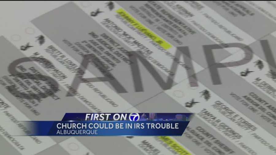 A local church handed out sample ballots, suggesting who parishioners should vote for, but that may have been a risky move.