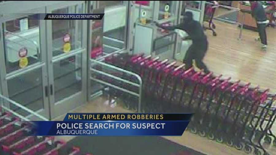 An Albuquerque man is back behind bars days after getting out of jail. Police said he and two others went around the city holding up stores, and one of the robberies was caught on camera.