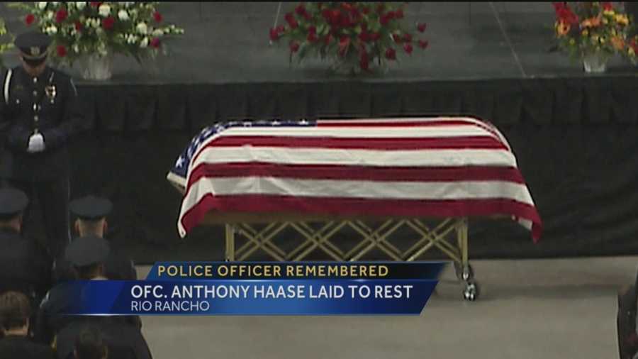 The Rio Rancho Police Department said goodbye to one of their own on Thursday.