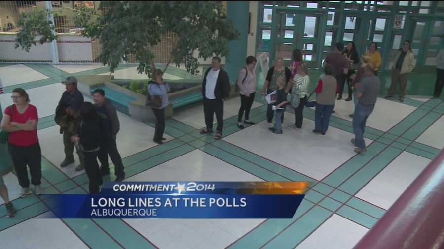 Some voters in Albuquerque waited hours to cast their ballots Tuesday.
