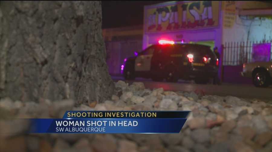 A woman shot in the head Monday night in southwest Albuquerque is out of the hospital.