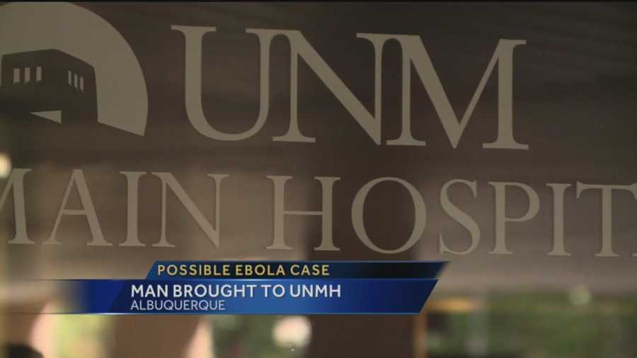 It was not a drill on Thursday when a man was brought to University of New Mexico Hospital with a possible case of Ebola.