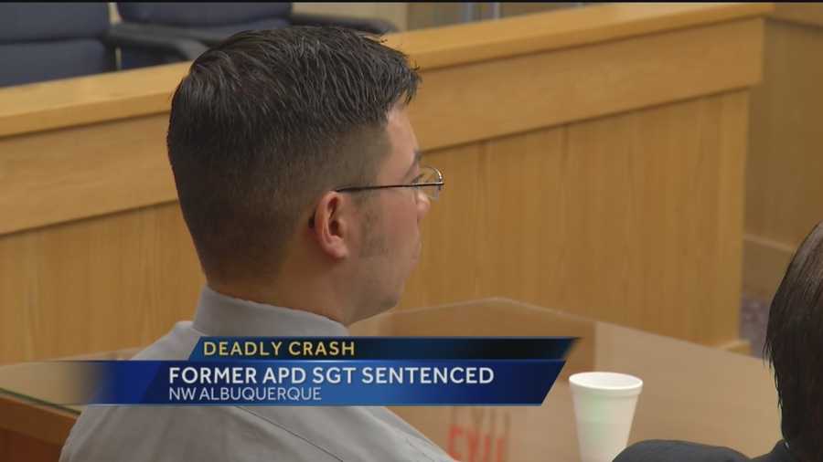 A former Albuquerque police officer convicted of careless driving in a fatal accident will spend 90 days behind bars.