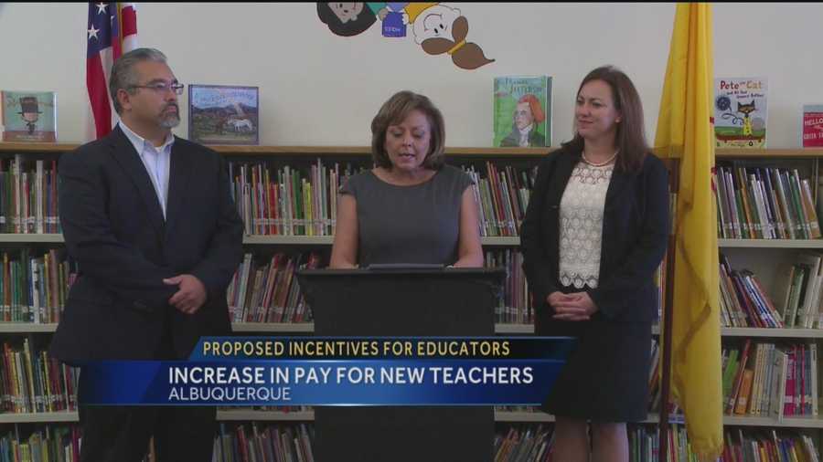 Gov. Susana Martinez announced a package of initiatives for teachers Wednesday.