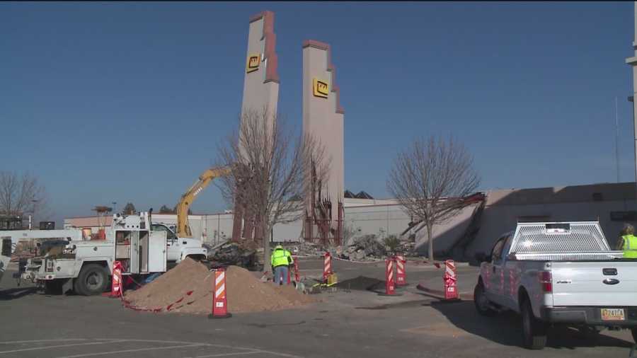 Two iconic pieces in Albuquerque came crashing down Friday.
