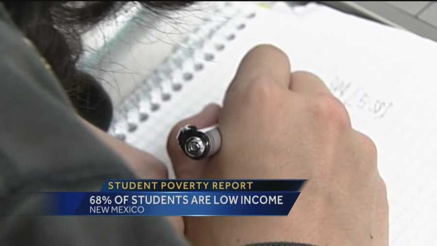 More than 60% of New Mexican students come from low income families, that is according to a new, startling report.