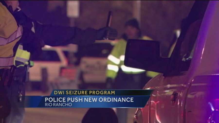 Rio Rancho may soon adopt an Albuquerque program that allows police to seize and sell vehicles from repeat DWI offenders.