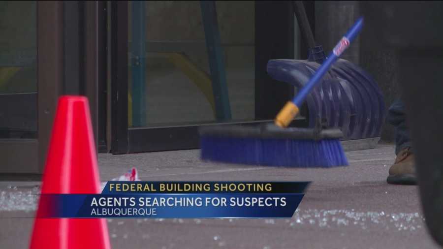 Federal agents are investigating gunshots outside a federal building in downtown Albuquerque.
