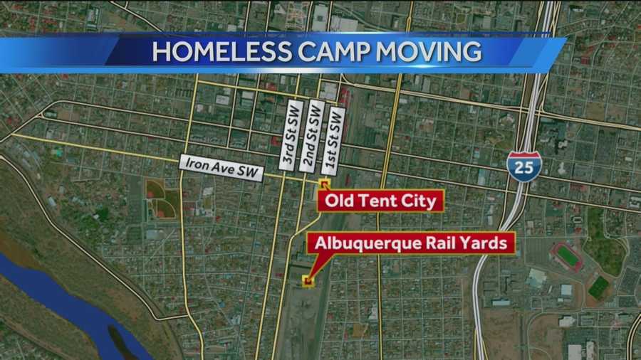 Former Tent City residents are being encouraged to relocate to a nearby property controlled by the nonprofit Barelas Community Coalition.