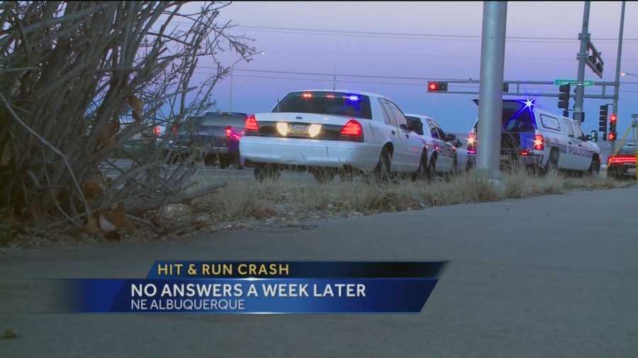 Few answers have surfaced in the week after an early morning hit-and-run crash on Paseo del Norte at Louisiana Boulevard.
