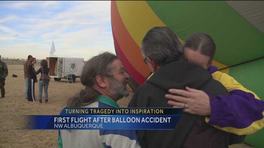 A terrifying hot air balloon crash in 2013 cost one pilot his arm and badly burned his body. KOAT Action 7 News reporter Mike Springer shows you what Danny Lovato did today to turn tragedy into inspiration.