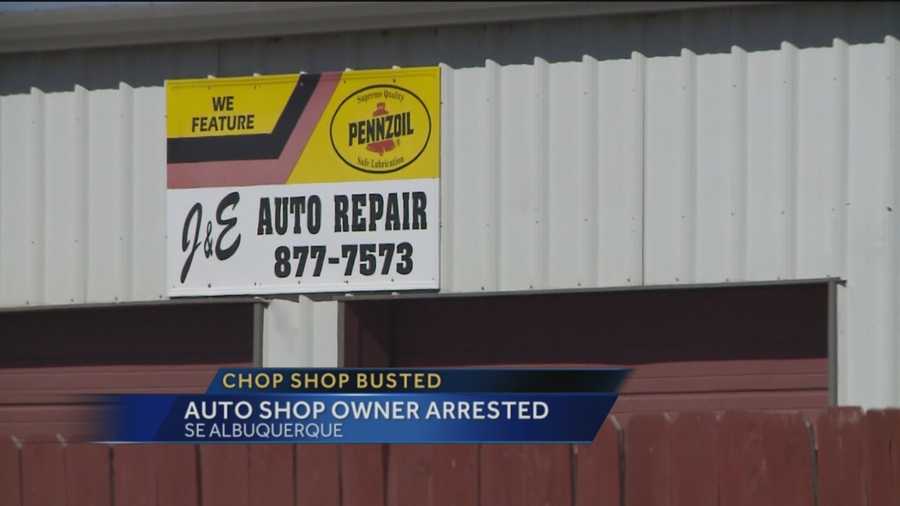 Bernalillo County deputies raided a southeast Albuquerque business recently and arrested the owner. He's accused of running a chop shop.