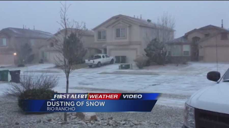 Overnight snow hits Albuquerque area