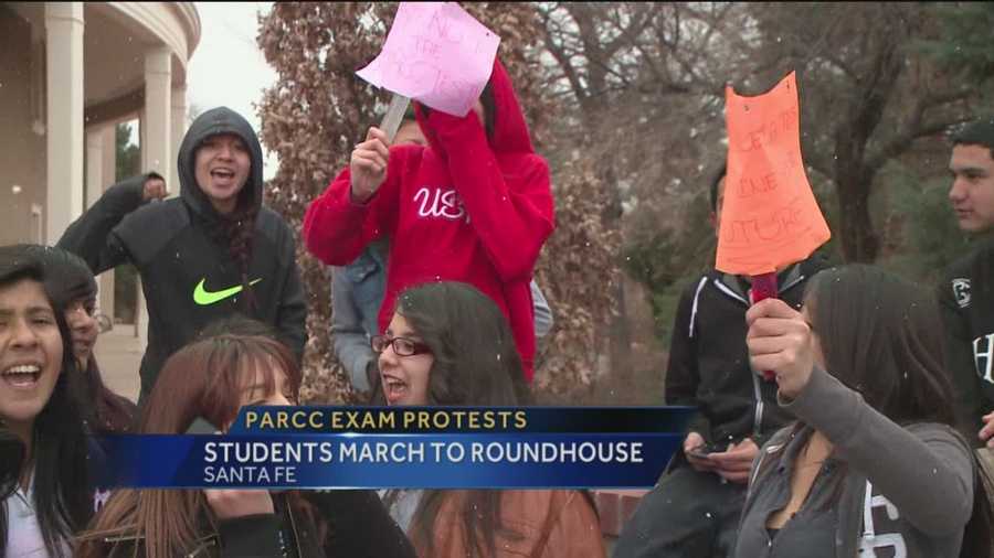 High school students continue to protest upcoming PARCC standardized testing.