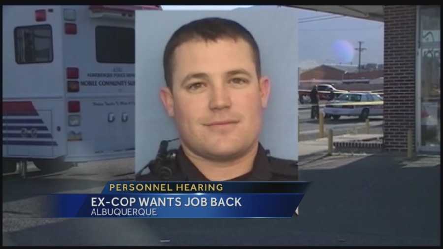 On Wednesday, an APD officer tried to make a case for getting his job back.