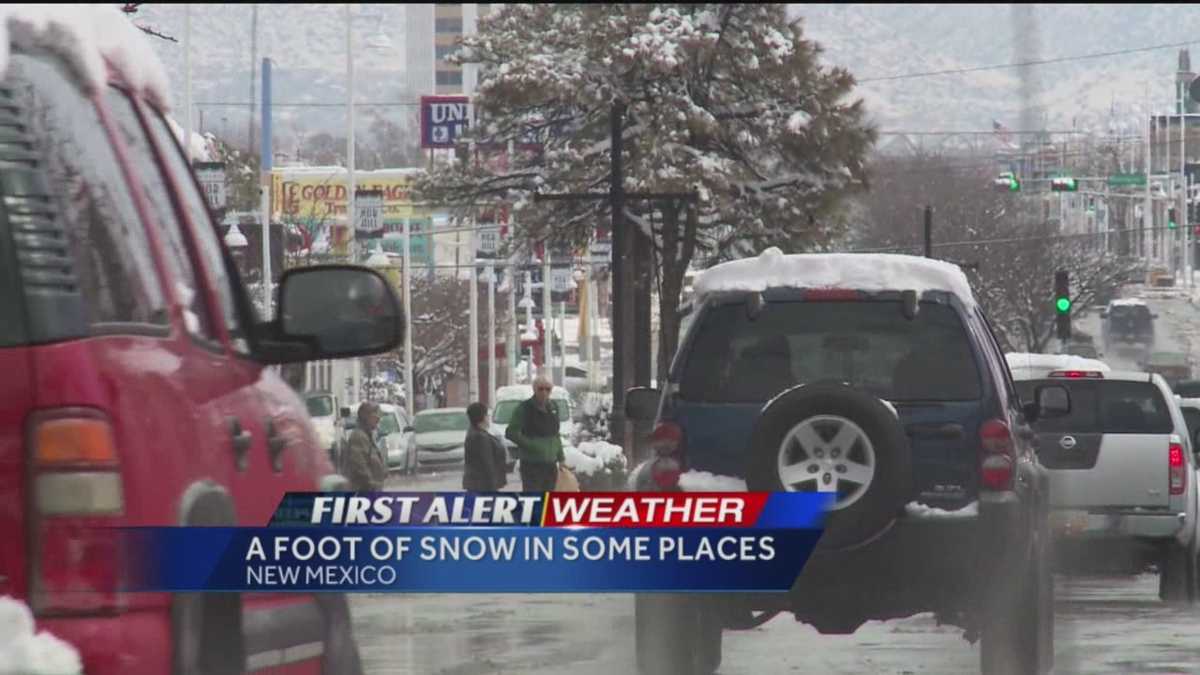 Winter weather blasts through Albuquerque area