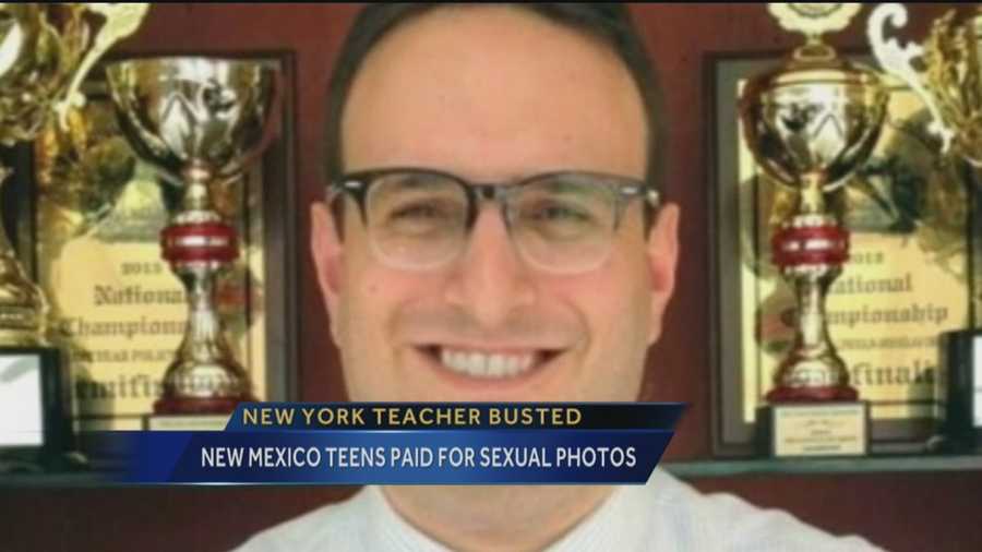 This week police busted a New York teacher, because of messages he sent to New Mexico teens. They say he paid the boys to take sexual photos.