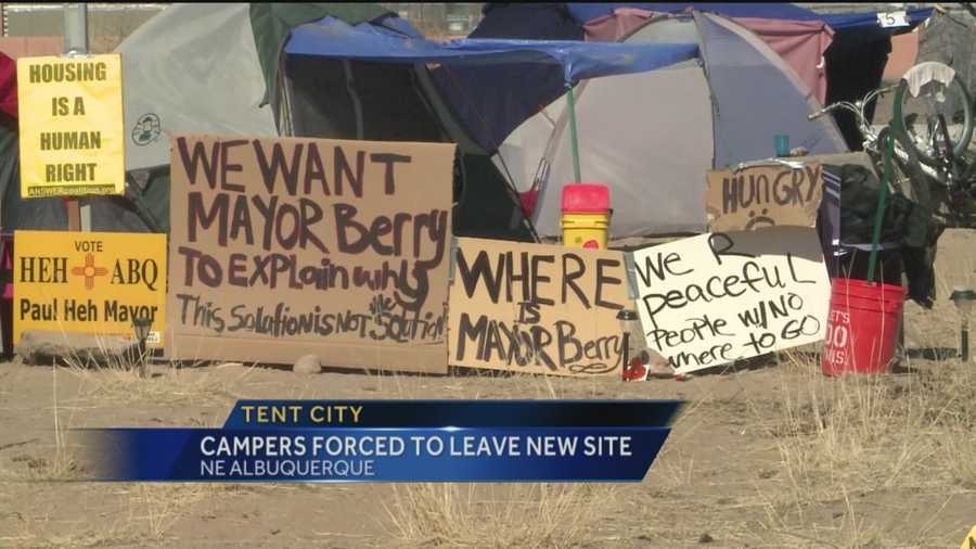 The state wants to dismantle the newest homeless camp in Albuquerque.