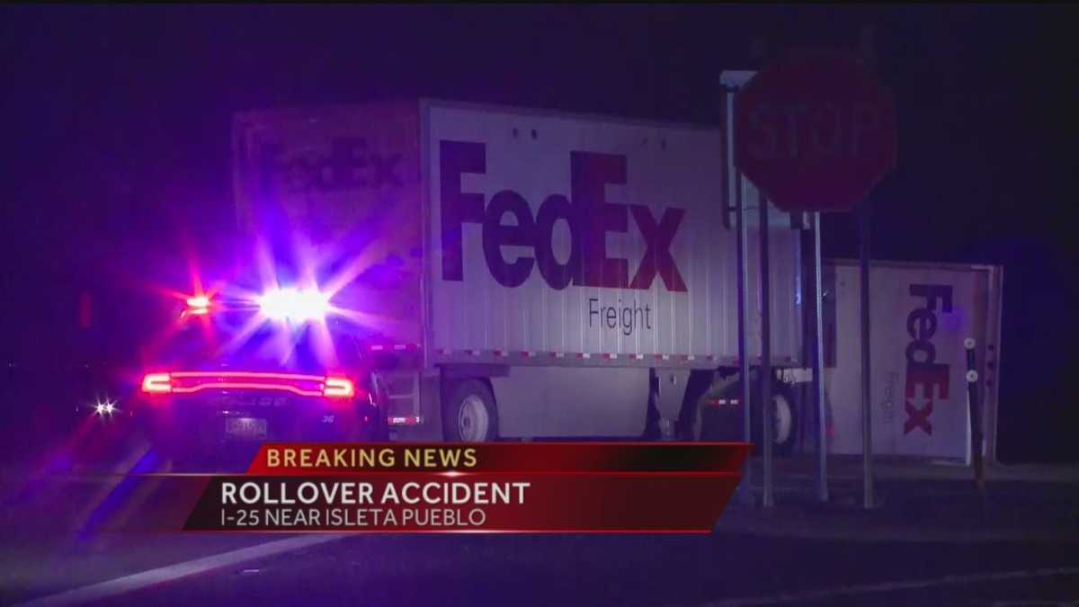 Fuel spills during rollover crash near Isleta Pueblo