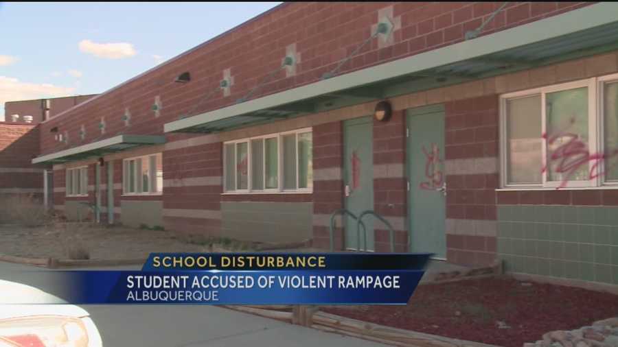 Albuquerque Police say Chelwood Elementary School was put on a shelter in place mode because of one students violent rampage.