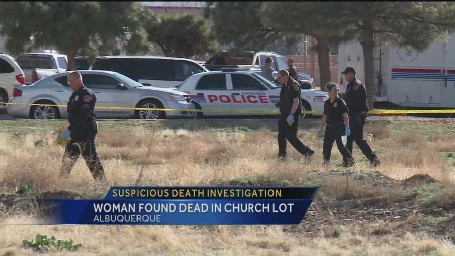 A woman's body found face down in a church lot. Police are calling her death suspicious.
